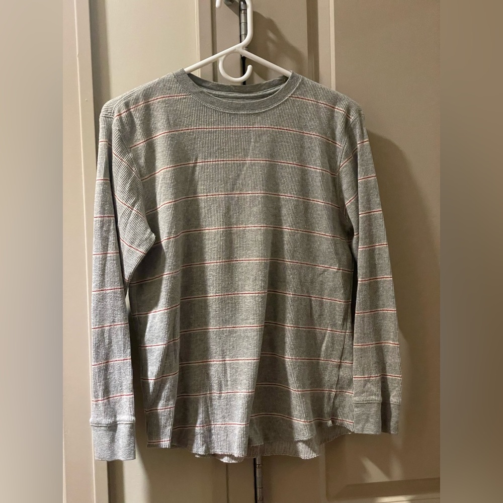 Striped Long sleeve Gap waffle-nit top